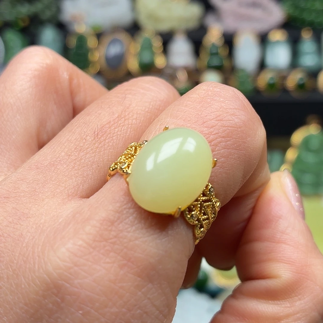 和田玉银S925镶嵌颈饰