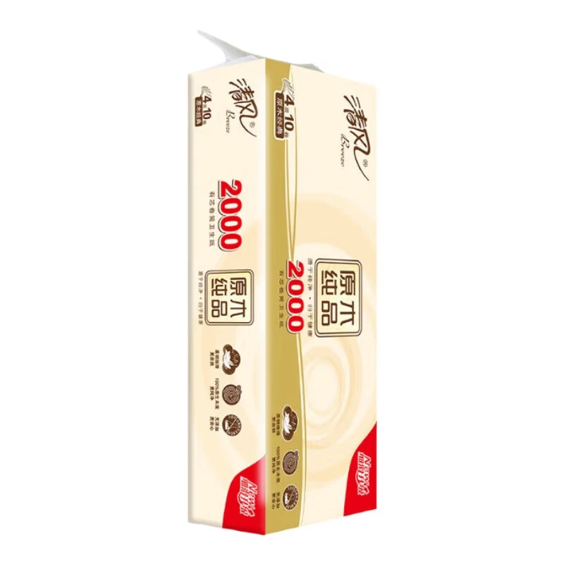 清风 卫生纸4层200g*10卷（厕用）
