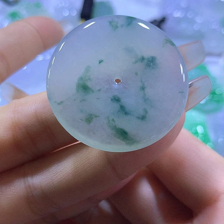 颈饰未镶嵌翡翠天然翡翠A货吊坠