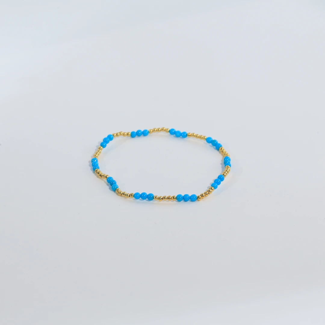 【专场福利】蓝松石语 安曼博绿松石美松手链（绿松约2mm）XZ0017BZ