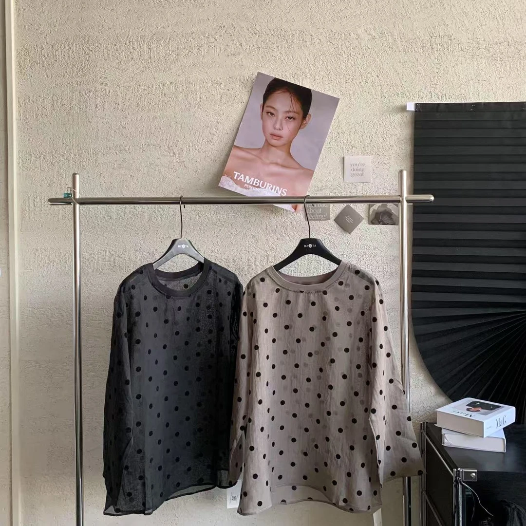 『雨美 Show』0033休闲波点防晒薄款长袖