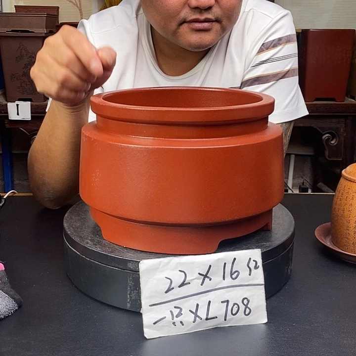 紫砂花盆货号一只XL708