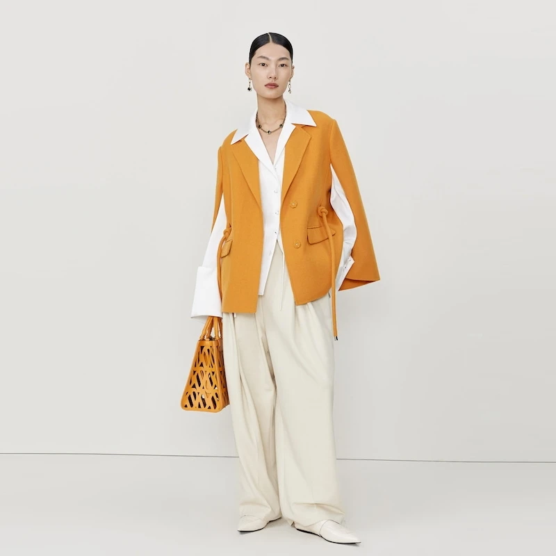 【商场同款新品】Marisfrolg/玛丝菲尔西装气质斗篷式外套A1CX10428