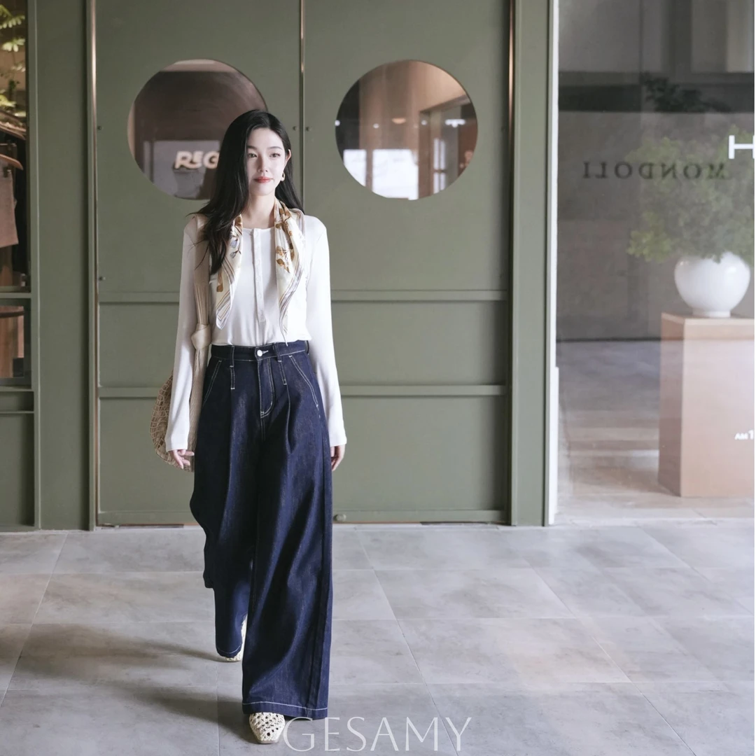 [商场同款]Gesamy格桑米夜幕明线牛仔裤25W-G388