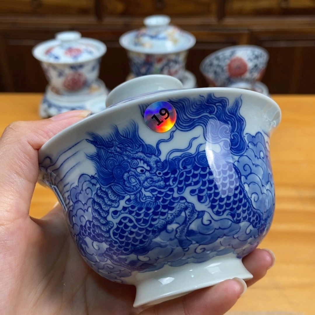 手绘现代茶具非古董