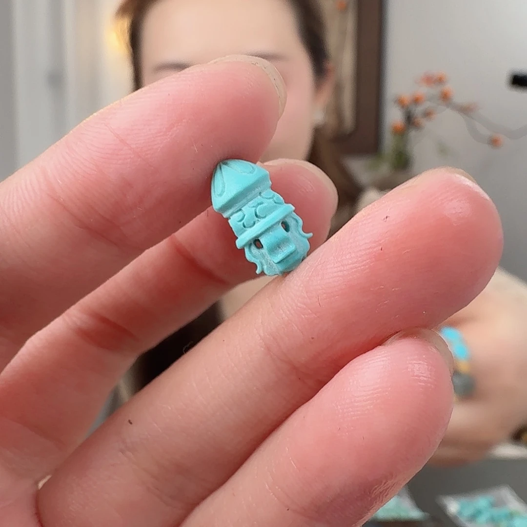 绿松石未镶嵌珠宝半成品