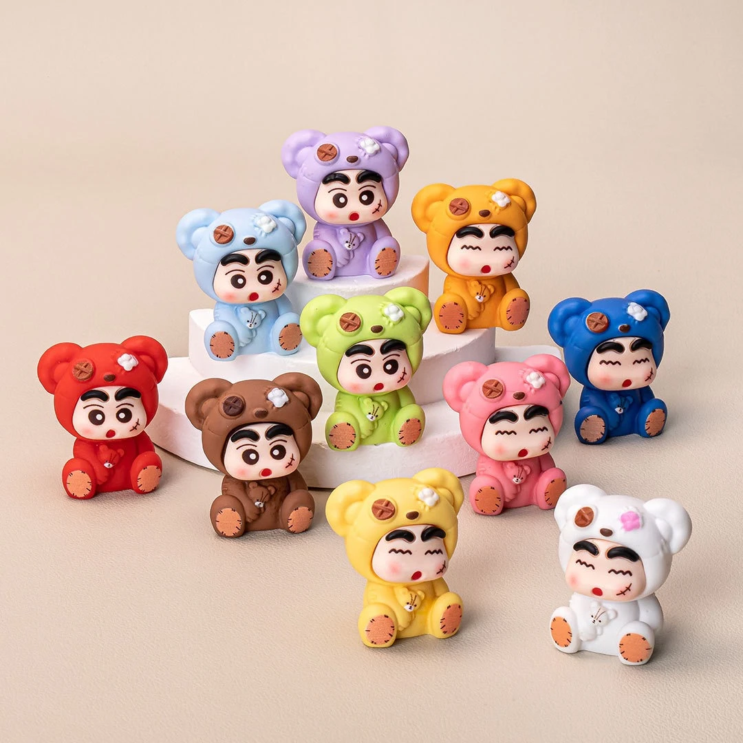 补丁熊小新diy可爱呆萌摆件