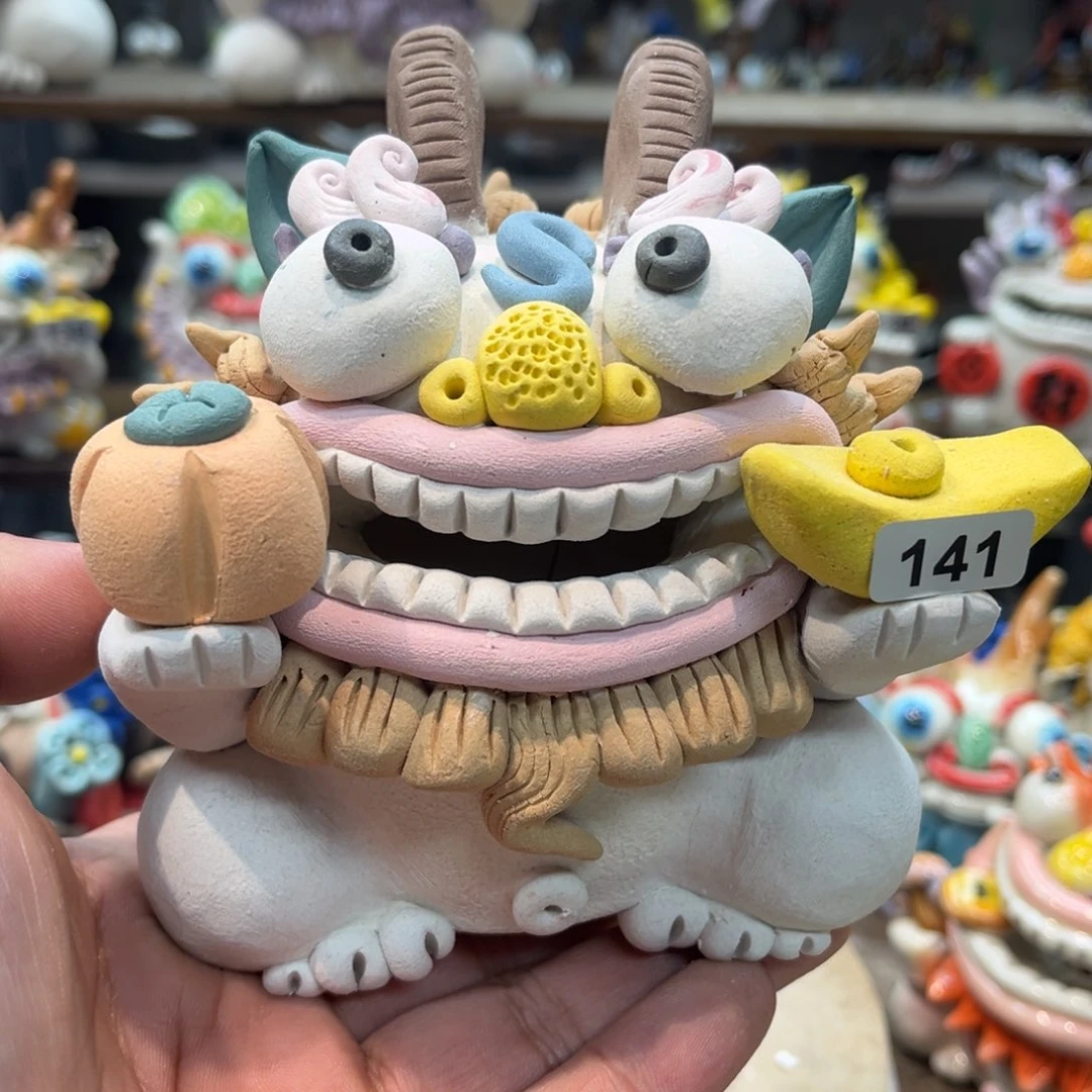 陶瓷纯手工抽象陶瓷摆件141