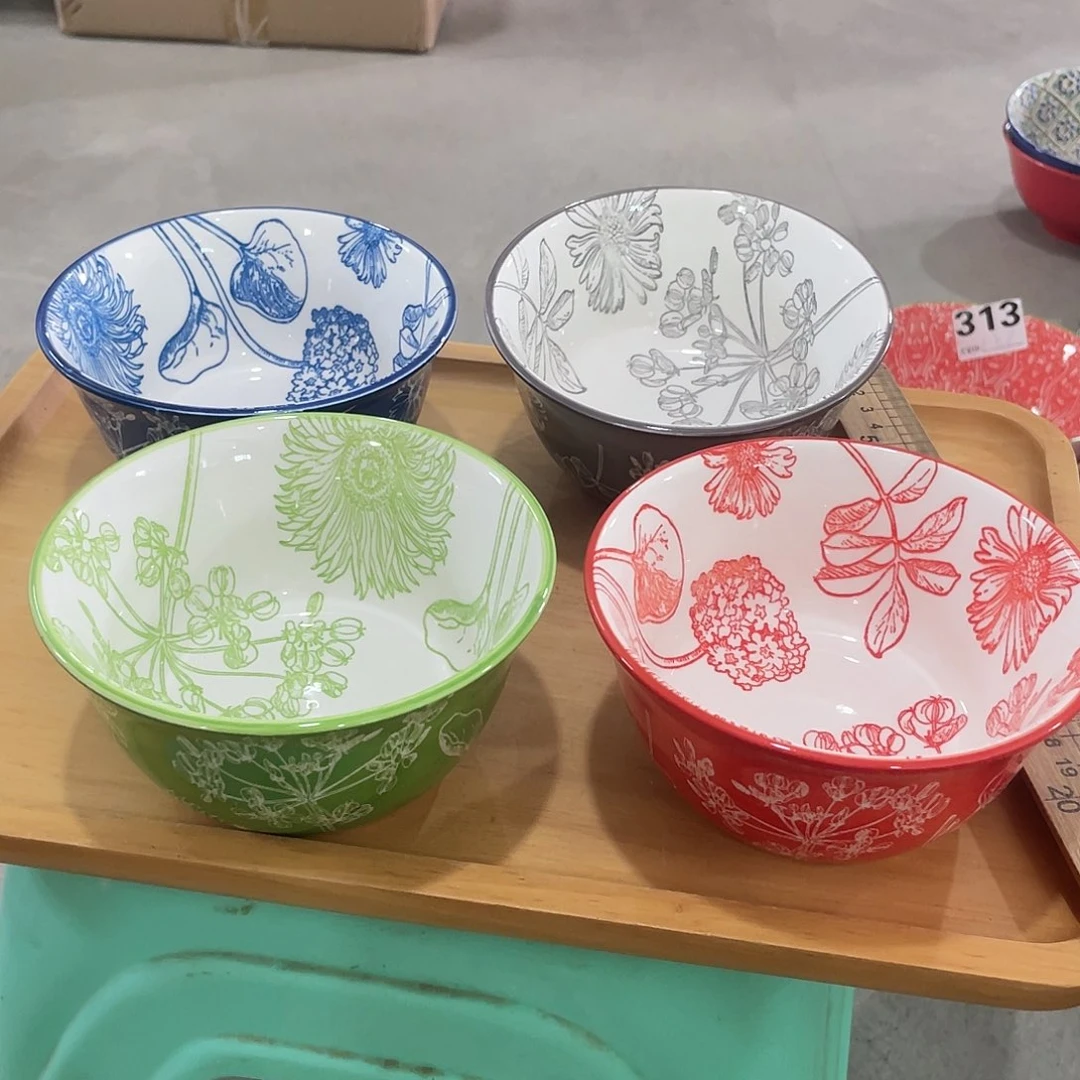 瓷温佩家陶瓷福利4色碗