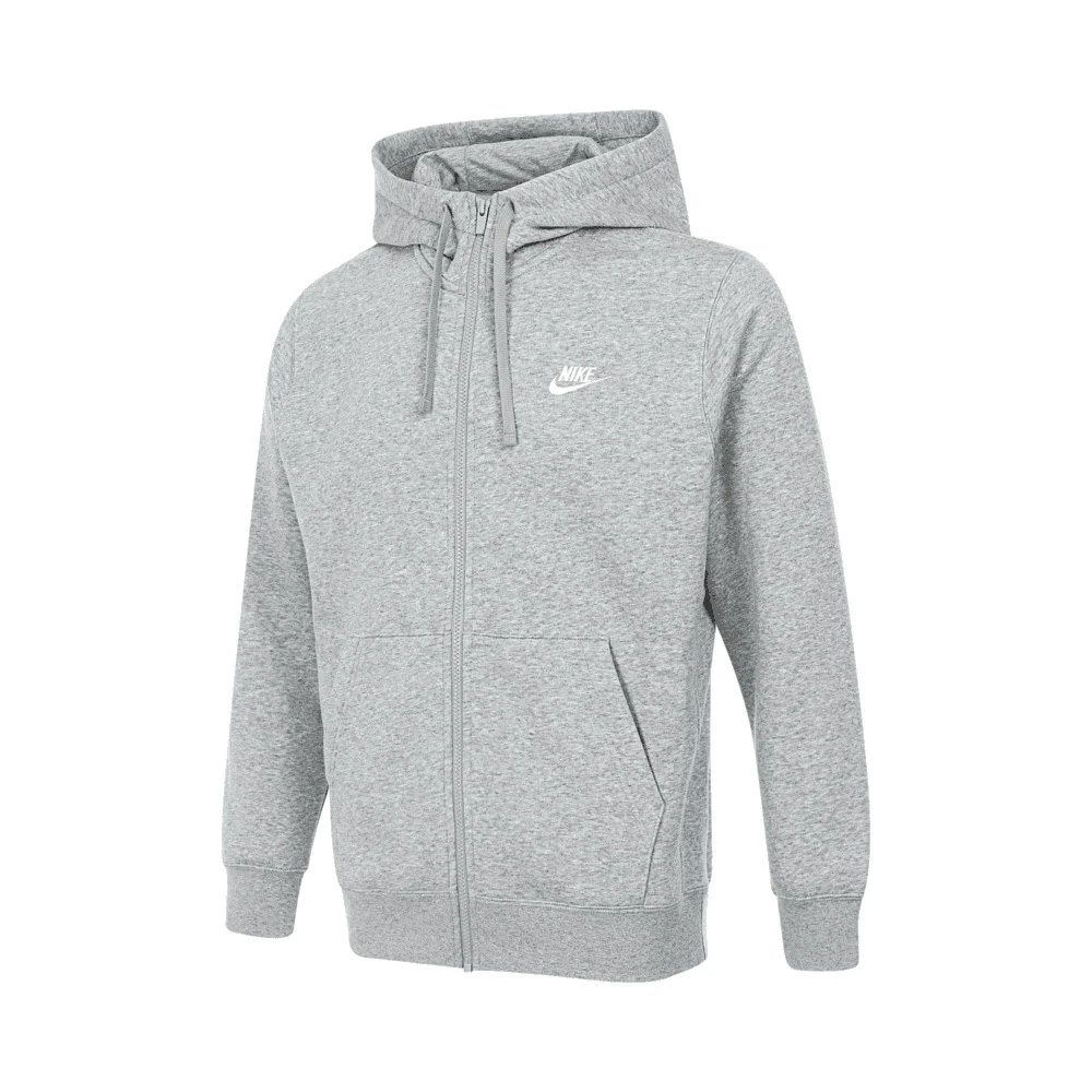NIKE耐克男子AS M NSW CLUB HOODIE FZ BB针织外套BV2646-063