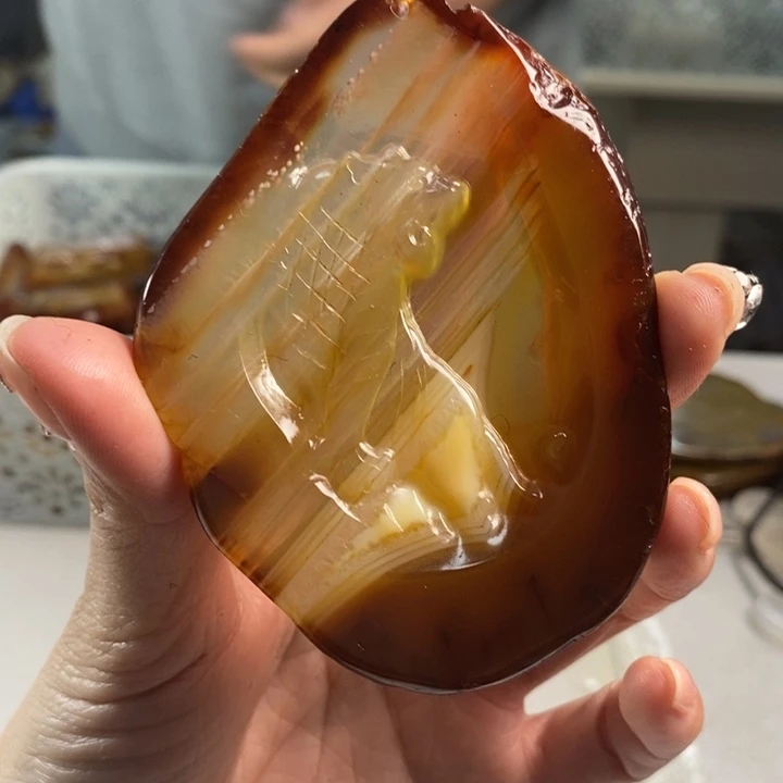 玛瑙/玉髓吊坠(不含链)未镶嵌