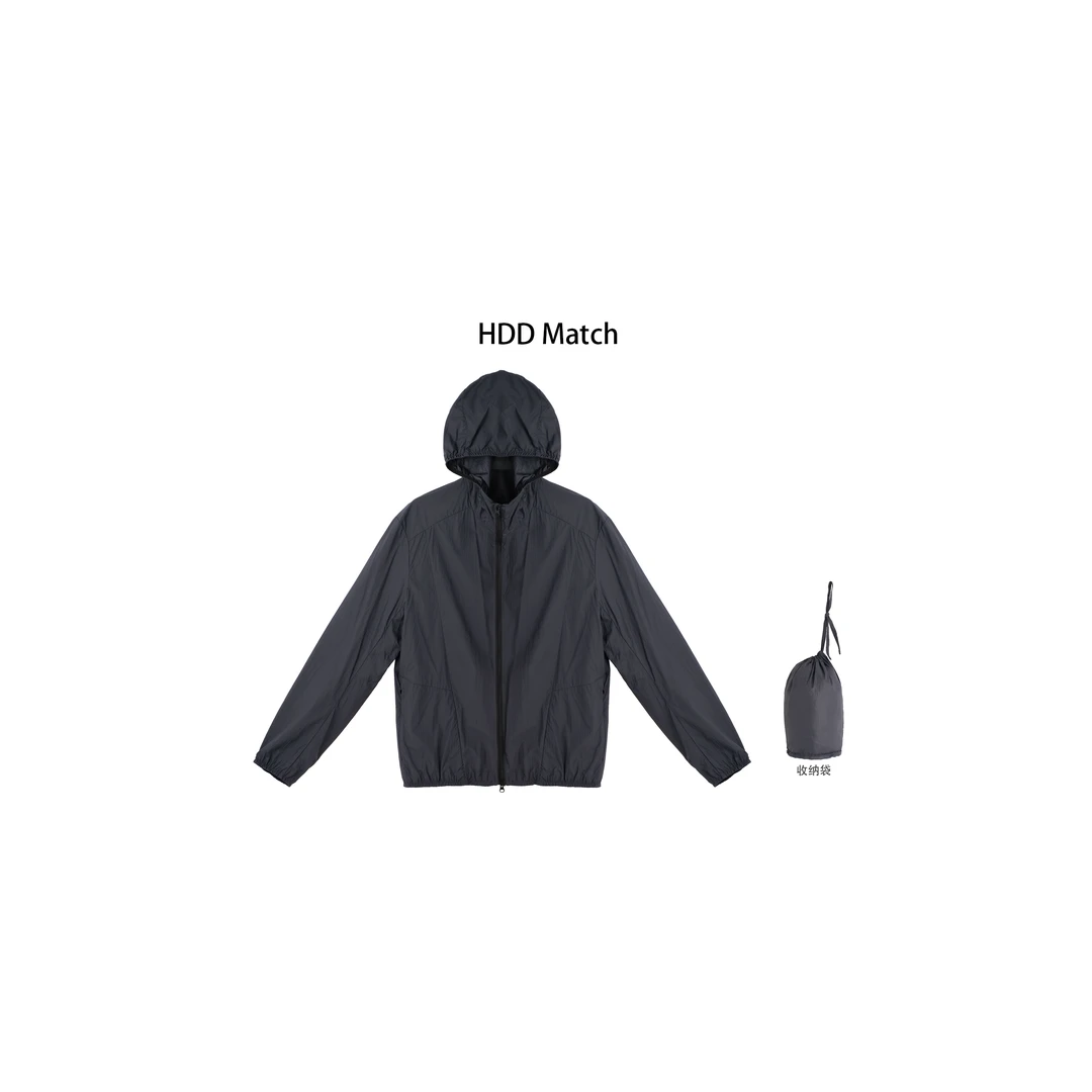HDD Clothing"灰色空间"春夏女款连帽百搭防晒外套 Y7672