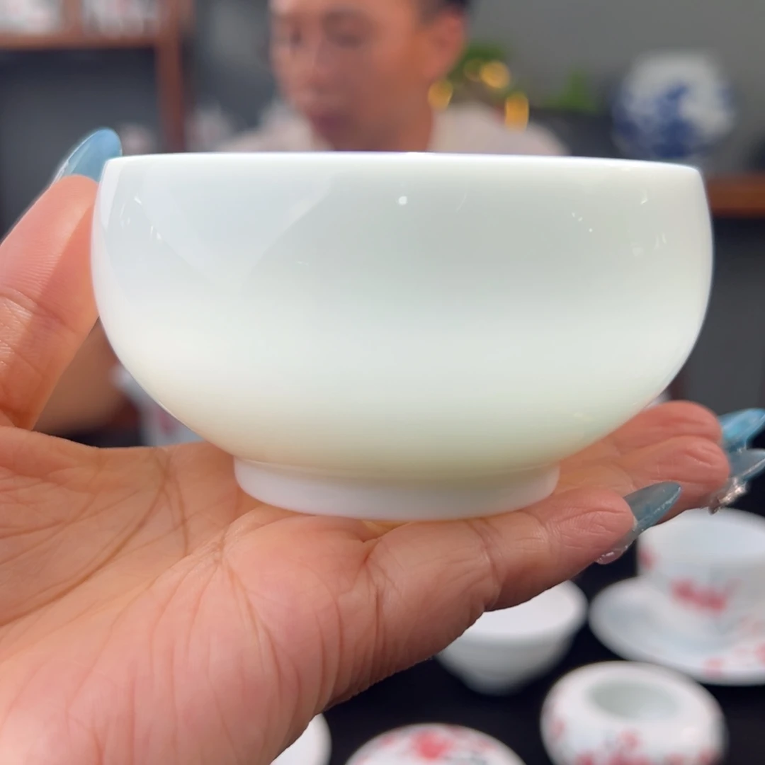 柴窑素胎罗汉杯杯