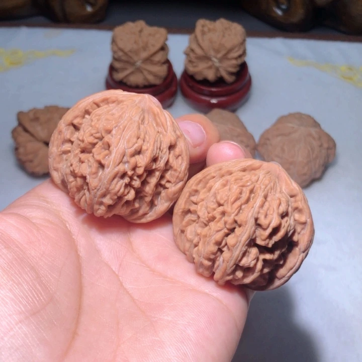 把件文玩核桃41三角四座楼