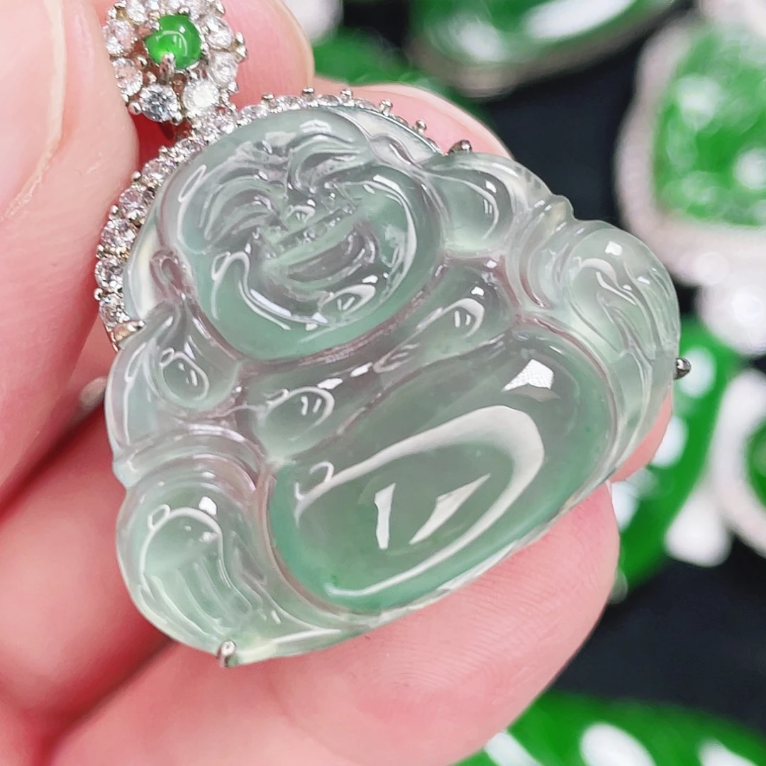 翡翠未镶嵌颈饰20