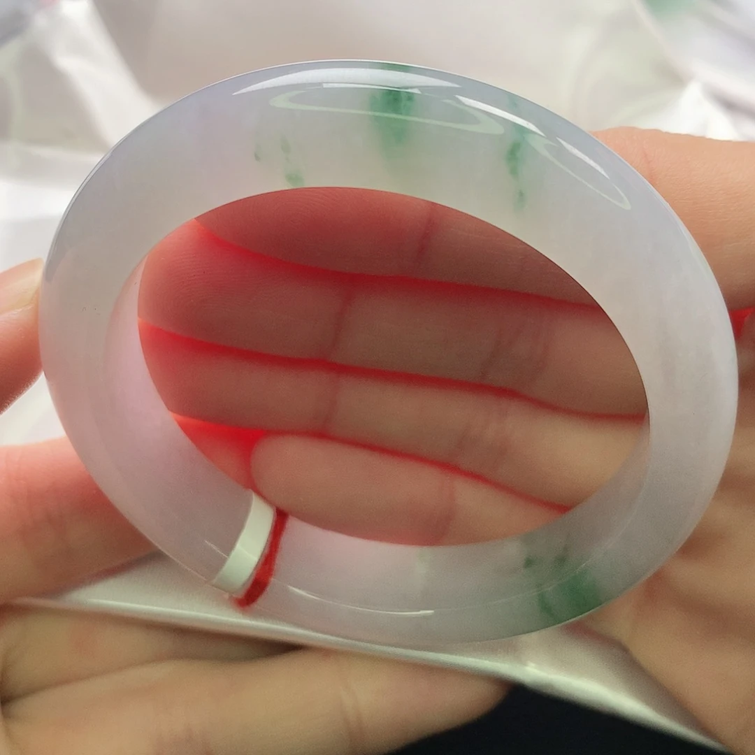 翡翠未镶嵌手镯缅甸5354