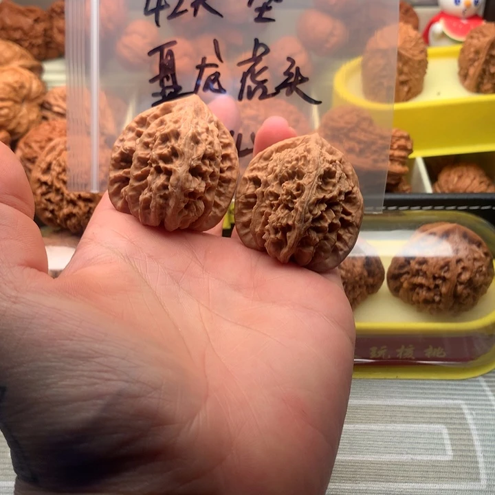 吊坠文玩核桃42尺寸全品盘龙虎头