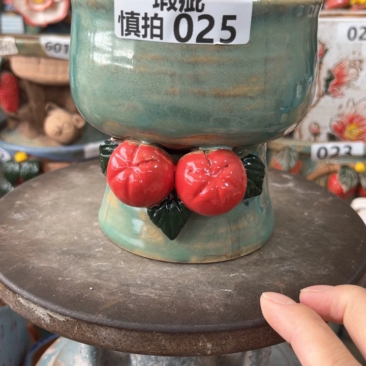 紫砂花盆粗陶材质多肉花盆025