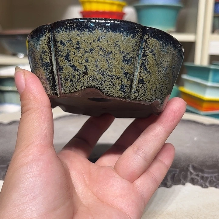紫砂花盆瑕疵4-10。。。