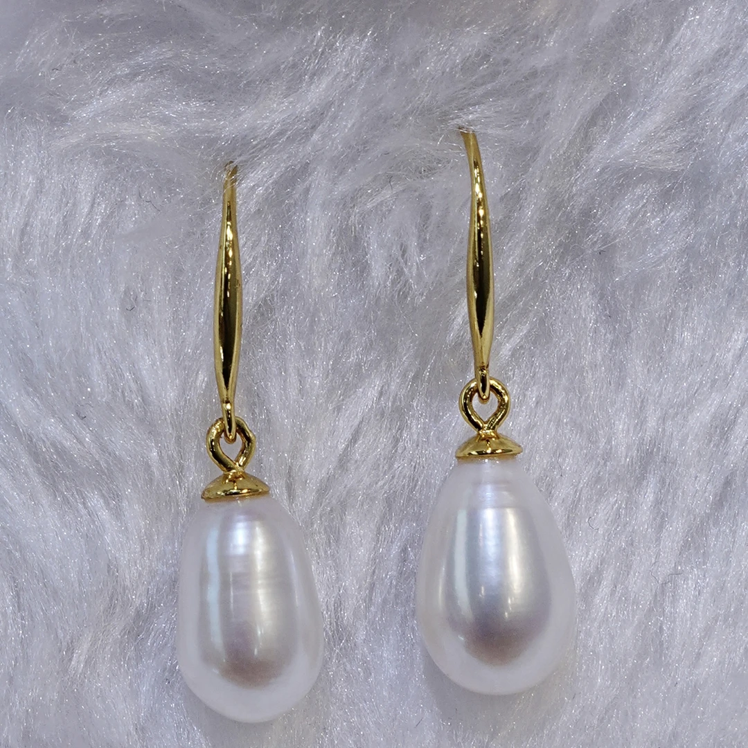 天然真珍珠耳饰，珍珠耳钉款