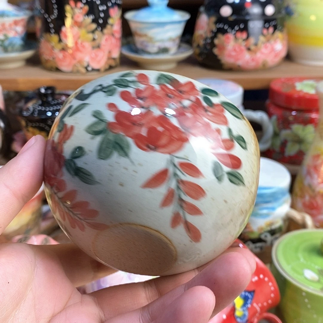 瓷片手绘陶瓷超赞的