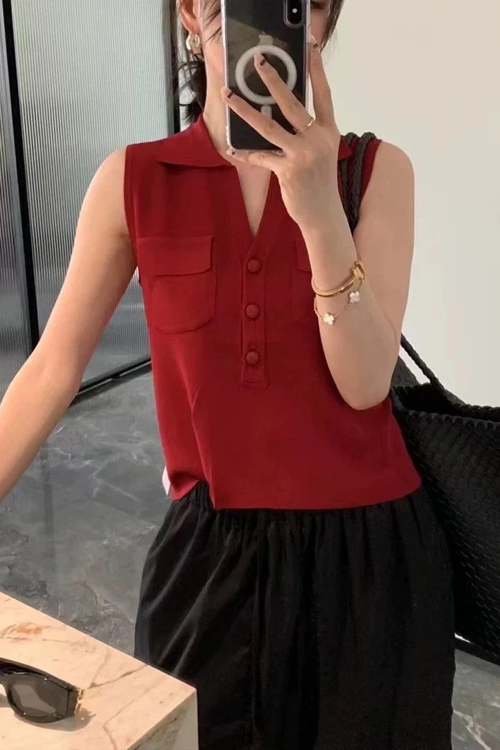 v领超显瘦针织 弹力大