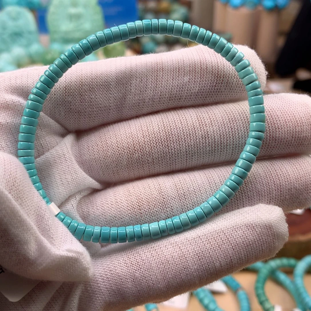 绿松石未镶嵌珠宝奇石4mm