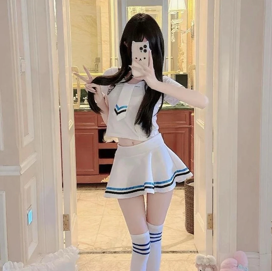 【小野奈子】清纯学妹！日系清纯jk水手制服学院风套装性感