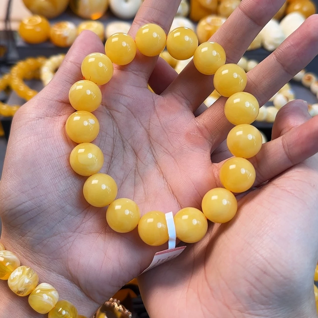 未镶嵌琥珀珠宝奇石15mm同料