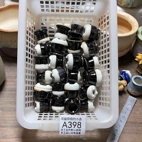 紫砂花盆398微瑕品口径1到2左右