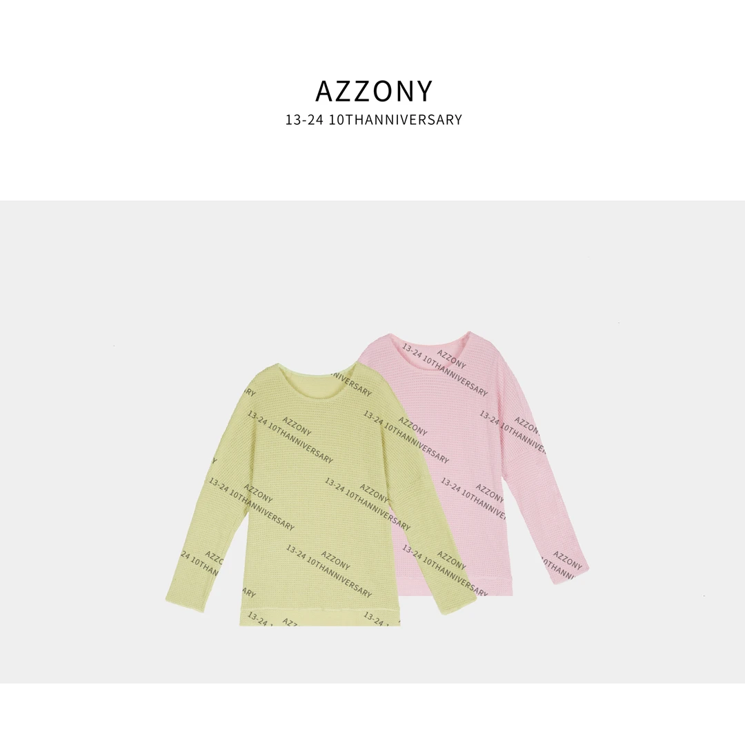 AZQ YYL 彩色开衩针织上衣 CTZJ3017