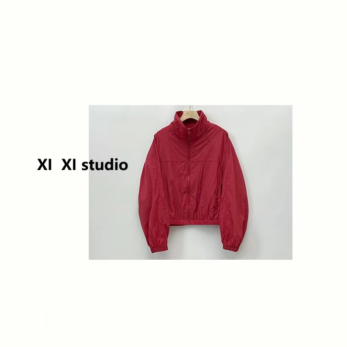 【汐汐女装】小个子定制休闲百搭短款拉链外套 6892