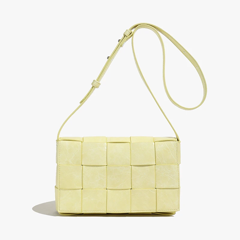 小众设计潮流马卡龙色编织信封包2025夏季新款洋气百搭斜挎包