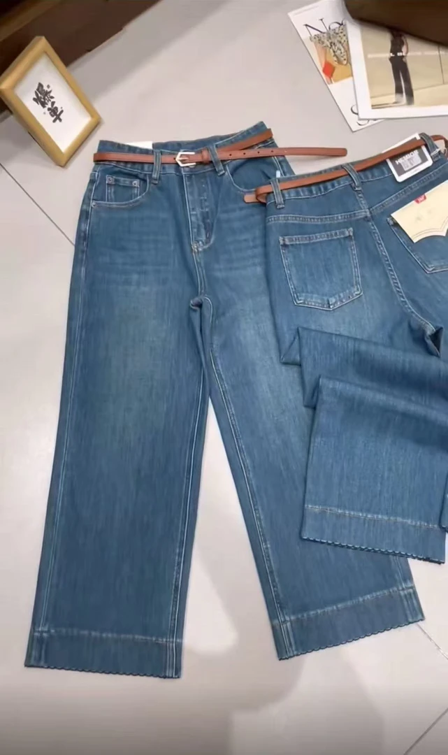 H3227秋季新款舒适四面弹显瘦百搭牛仔裤