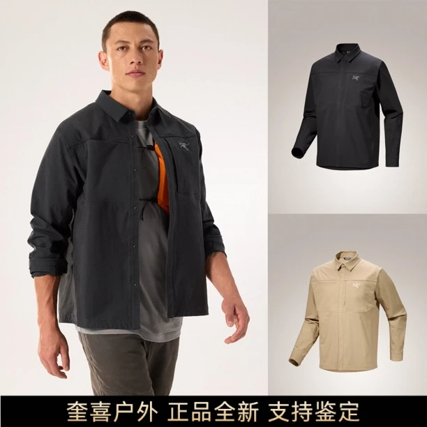 【正品】 始祖鸟 Cronin Cotton Overshirt 男士衬衫外套混纺刺绣标
