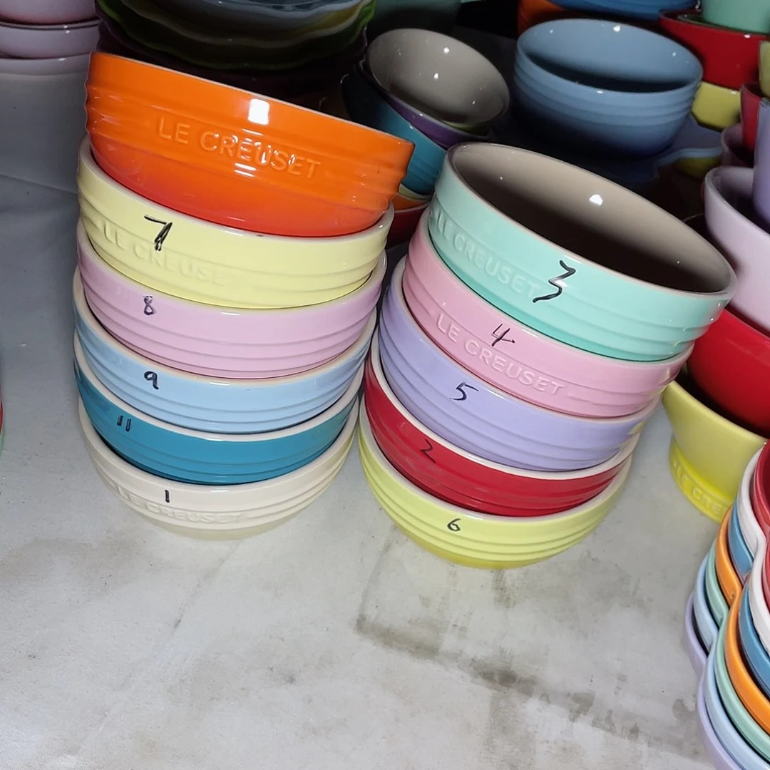 瓷片微瑕陶瓷餐具家用 两个精品5.5