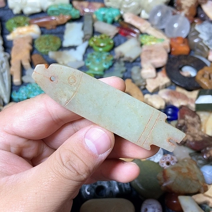 和田玉未镶嵌颈饰190