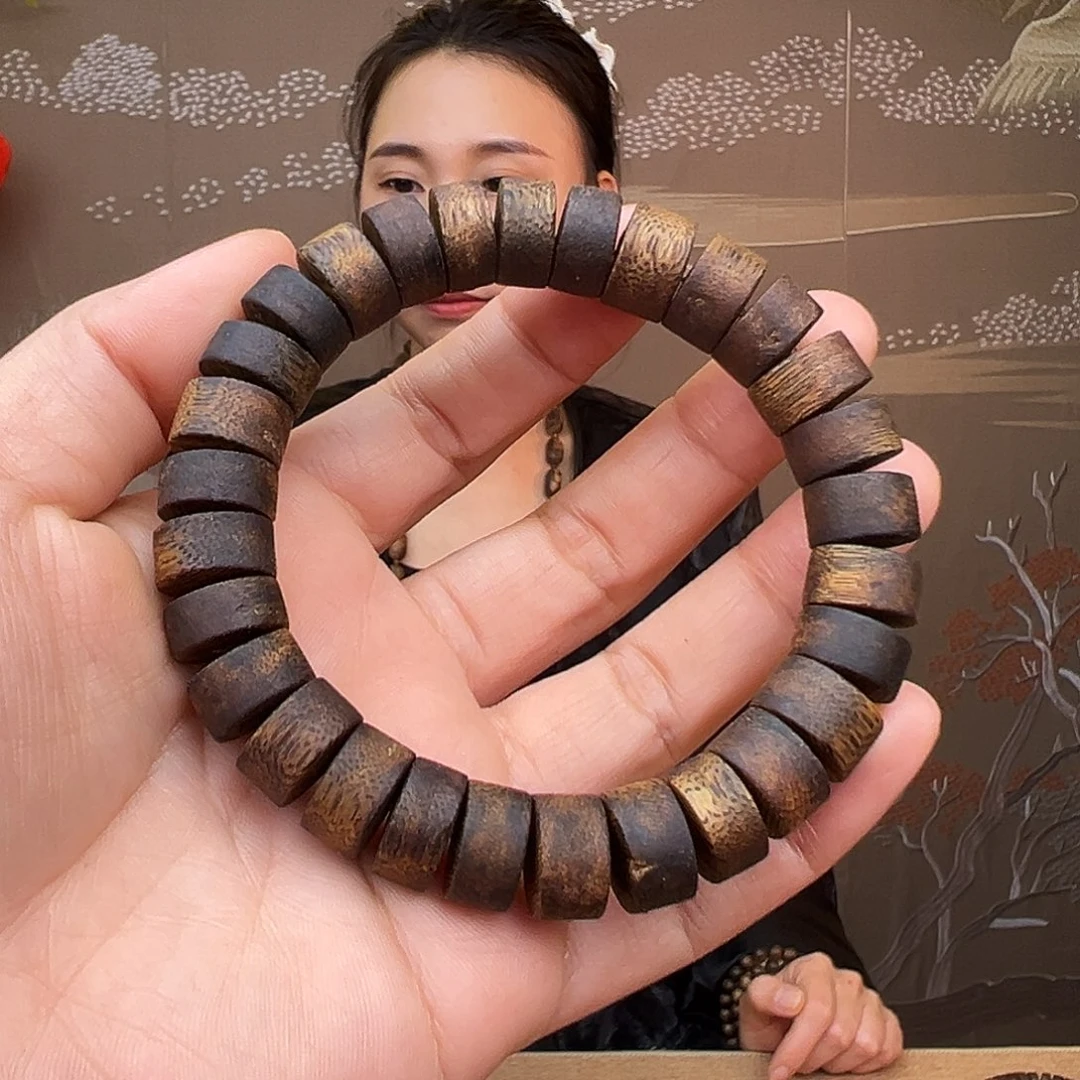 沉香手串海南莺歌绿奇楠陆河算盘珠多样性发其一1.2