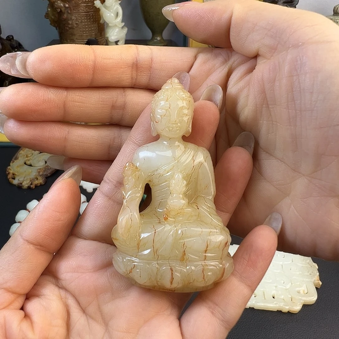 和田玉未镶嵌挂件大*