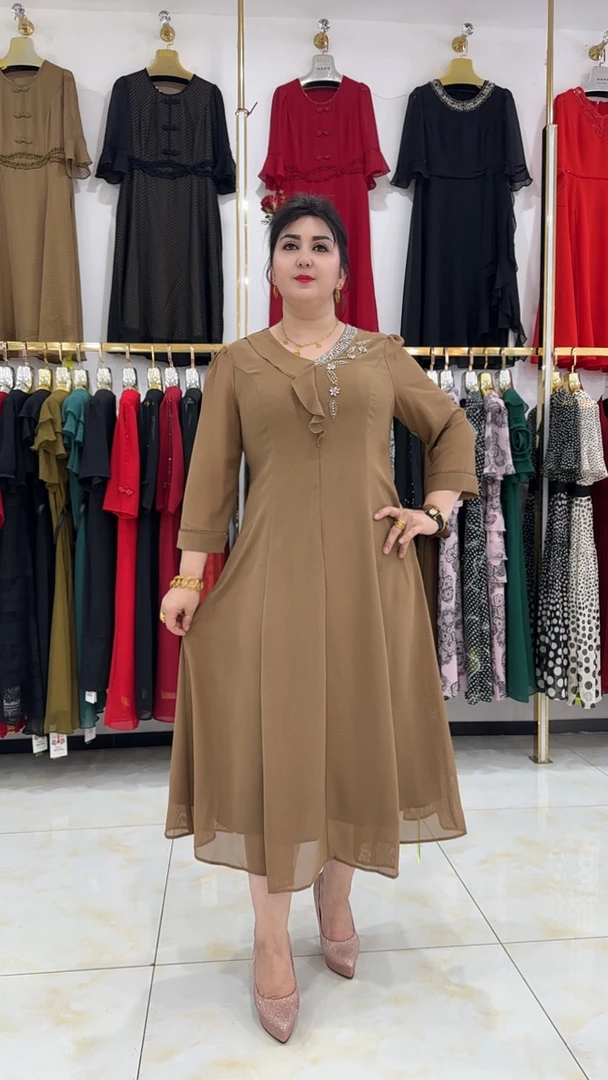 【MeiLiTan】新款连衣裙高贵优雅气质女装时尚显瘦夏季中长款9150