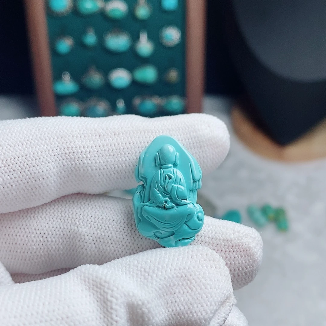 未镶嵌绿松石珠宝奇石