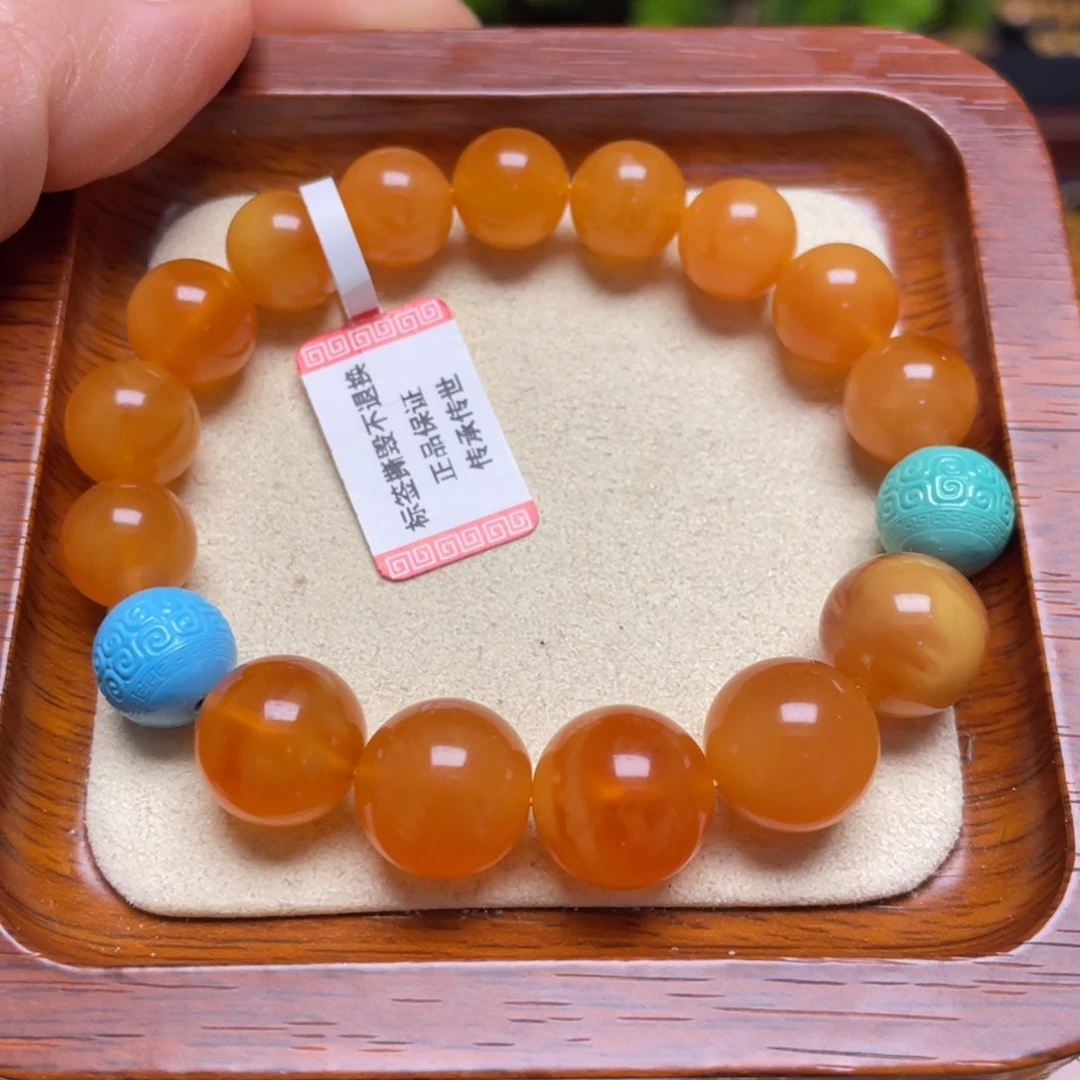 蜜蜡手链未镶嵌手串