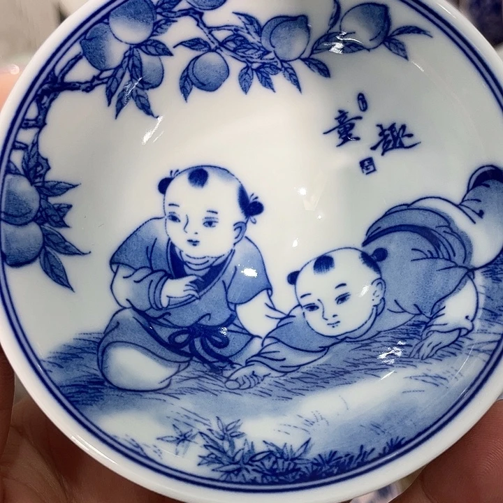 摆件陶景德镇陶瓷主人杯杯23455