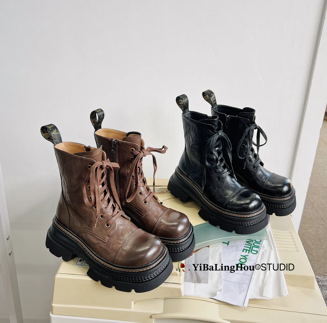 YBLH | 25秋冬·7cm 真皮美式复古·马丁靴0818A