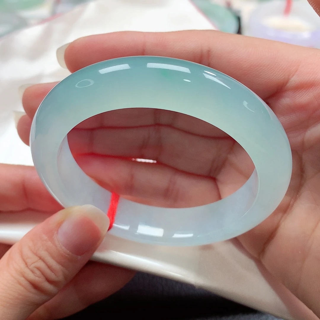 翡翠手镯未镶嵌天然A货翡翠手镯，97号