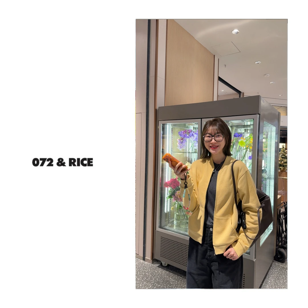 072 & RICE【南山女孩】秋冬休闲薄绒拉链长袖外套 32XB117