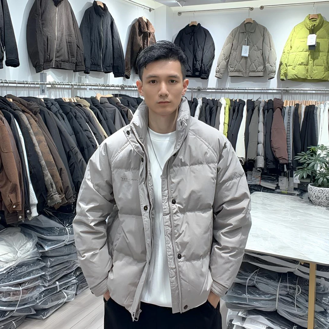 冬季男士立领短款羽绒保暖休闲通勤百搭羽绒外套