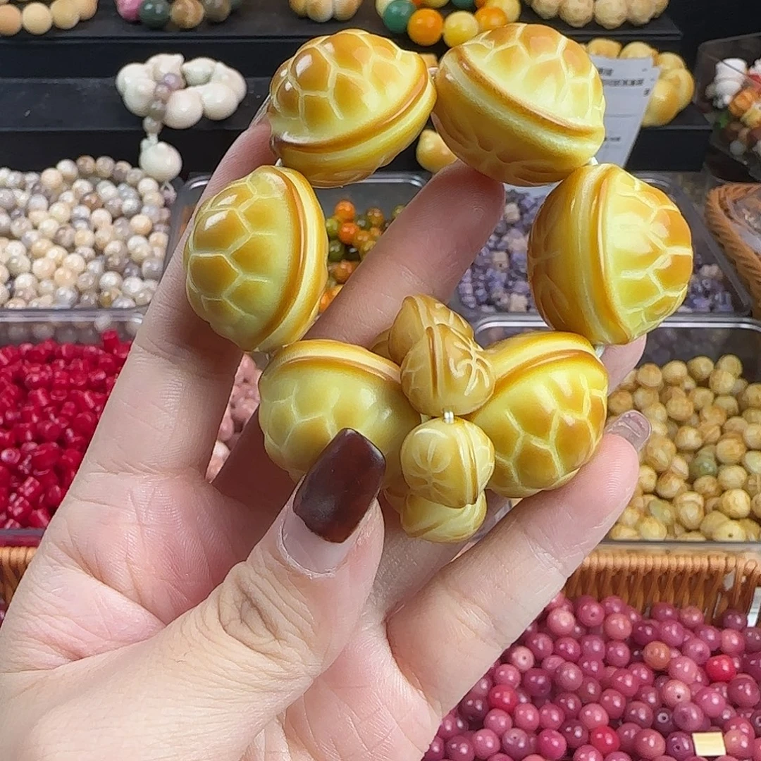 菩提根/象牙果手串微瑕牙果卡28/29炭烤富甲手捻1个