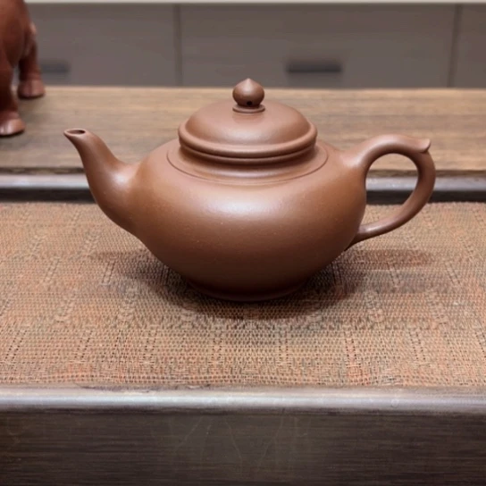 紫砂茶壶水黄龙山原矿老紫泥半手工瑕°