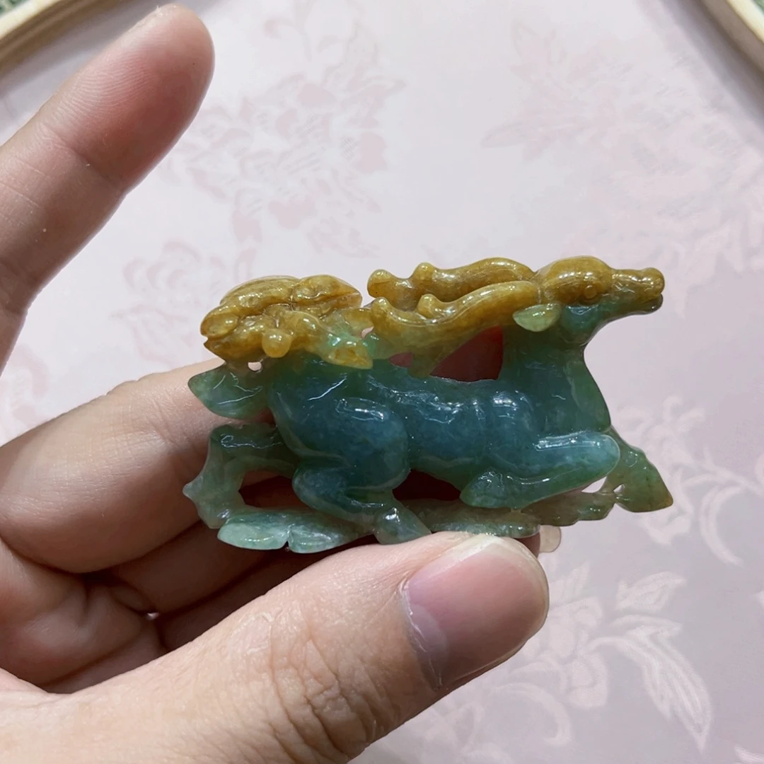 吊坠(赠链)合金翡翠代编织